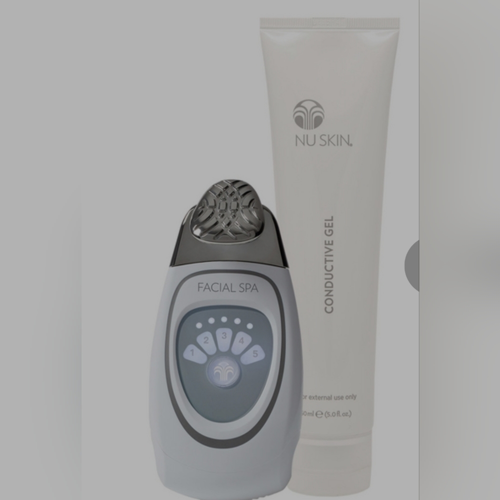 Nu Skin Facial Spa and Nu Skin Conductive Gel. Used once